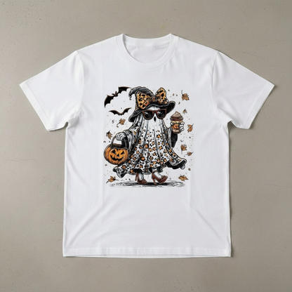 ADORABLE LEOPARD GHOST T-SHIRT