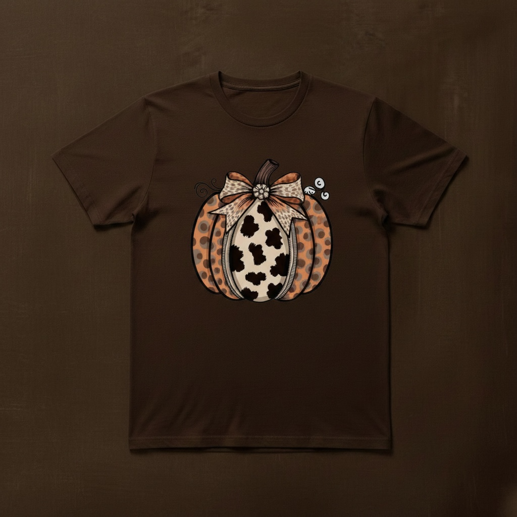 LEOPARD PUMPKIN T-SHIRT