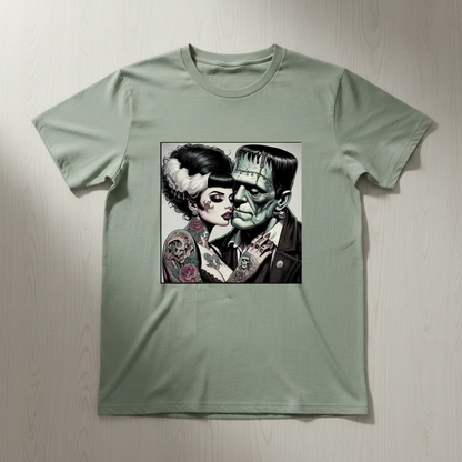 FRANKENSTEIN AND BRIDE T-SHIRT