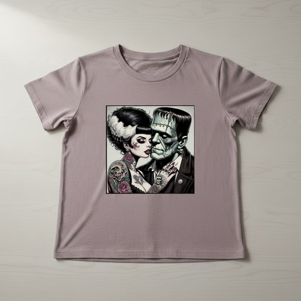 FRANKENSTEIN AND BRIDE T-SHIRT