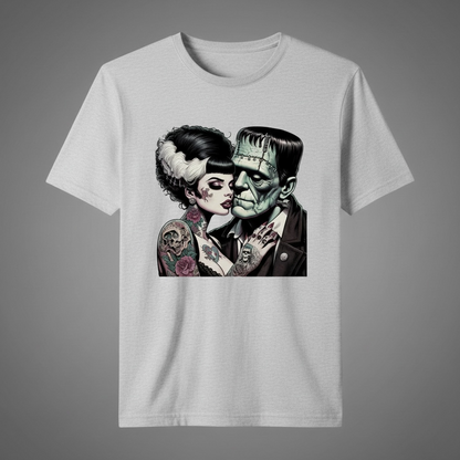 FRANKENSTEIN AND BRIDE T-SHIRT