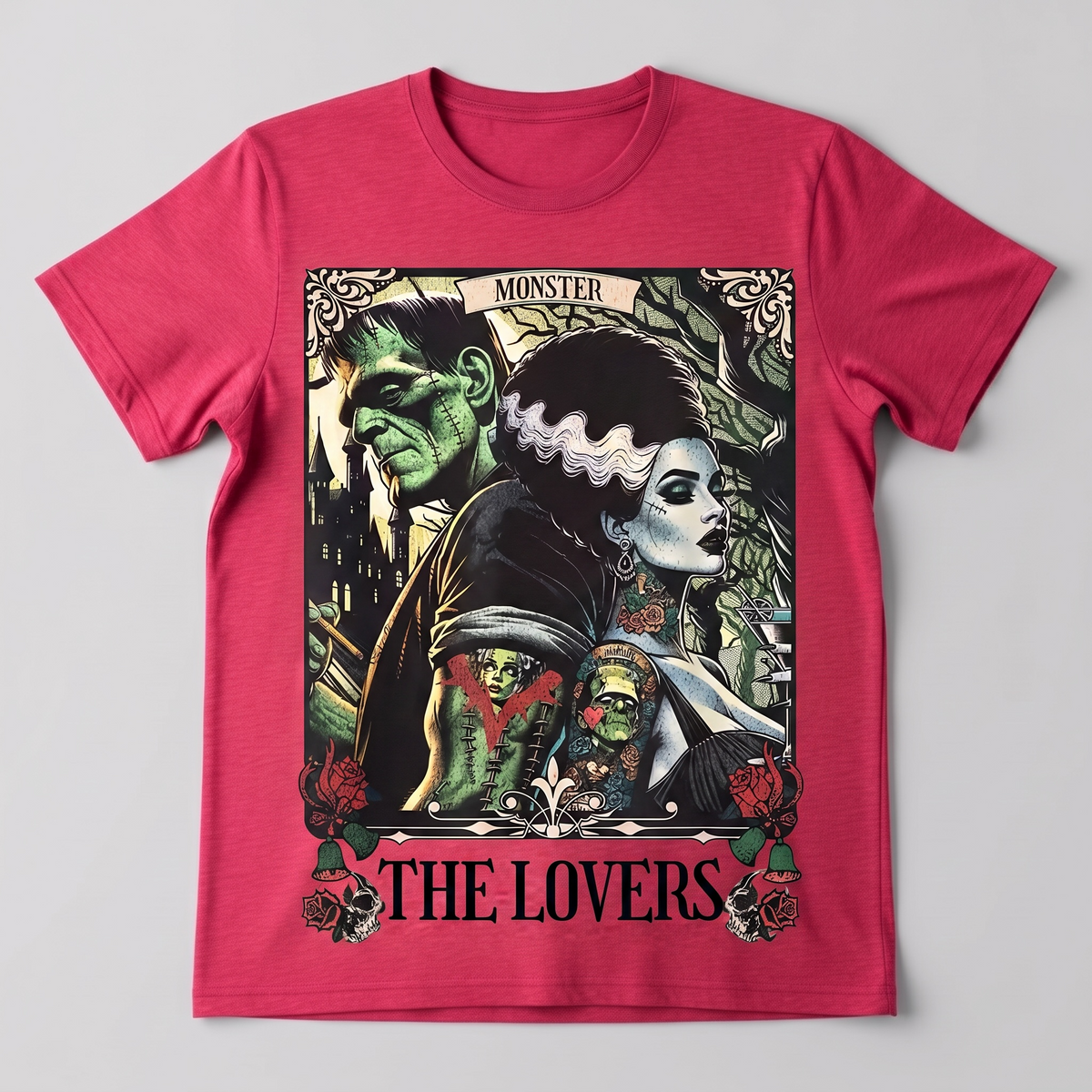 FRANKENSTEIN AND BRIDE TEE