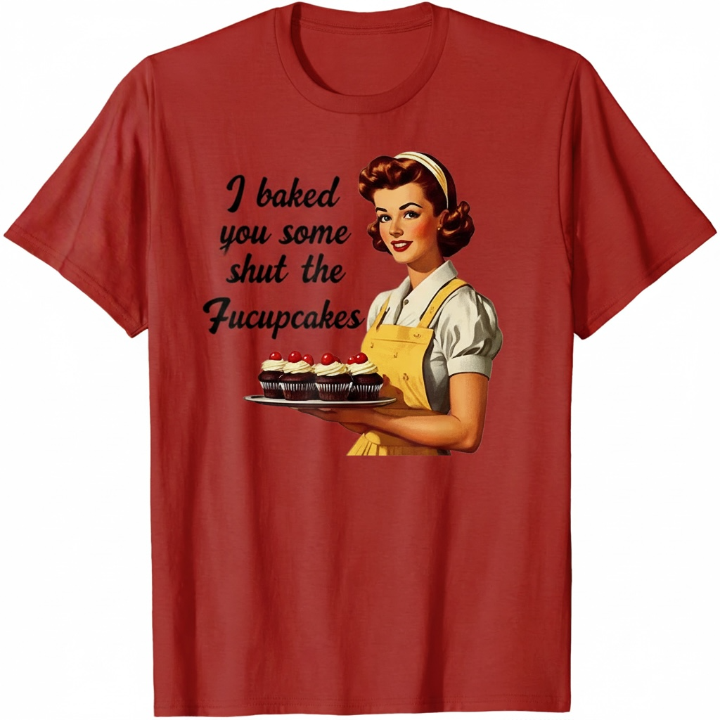 "I BAKED YOU SOME SHUT THE FUCKUPCAKES" T-SHIRT