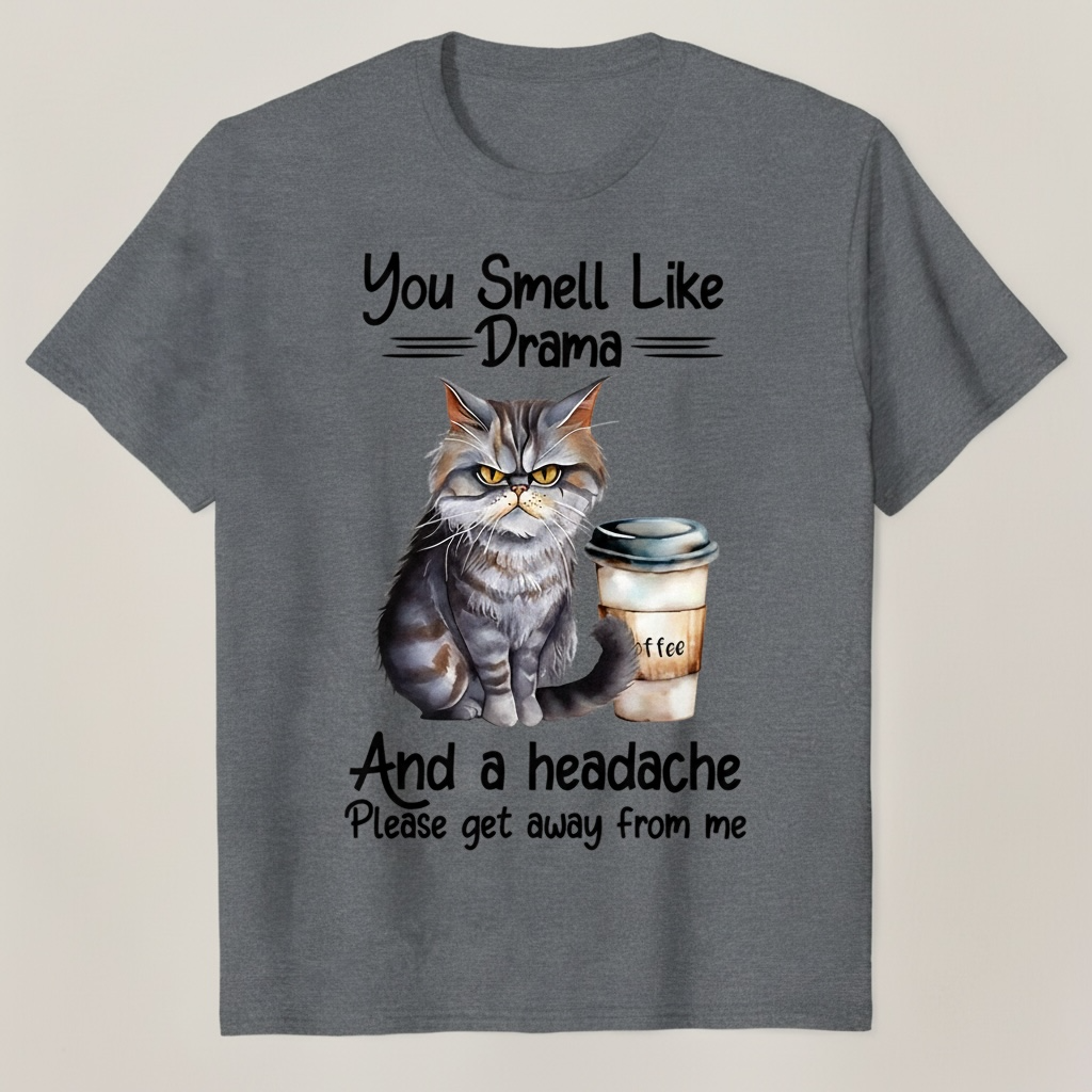 "YOU SMELL LIKE DRAMA AND A HEADACHE" T-SHIRT