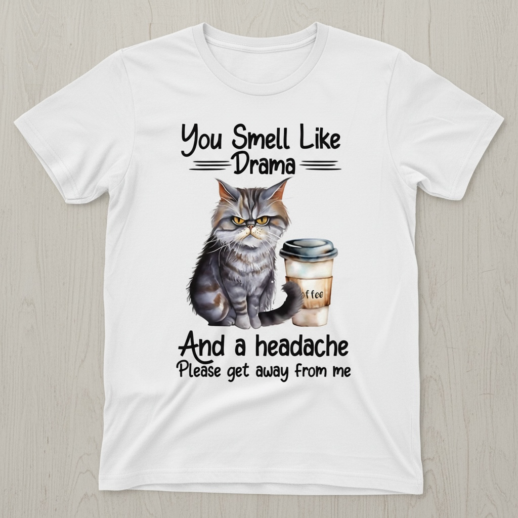 "YOU SMELL LIKE DRAMA AND A HEADACHE" T-SHIRT