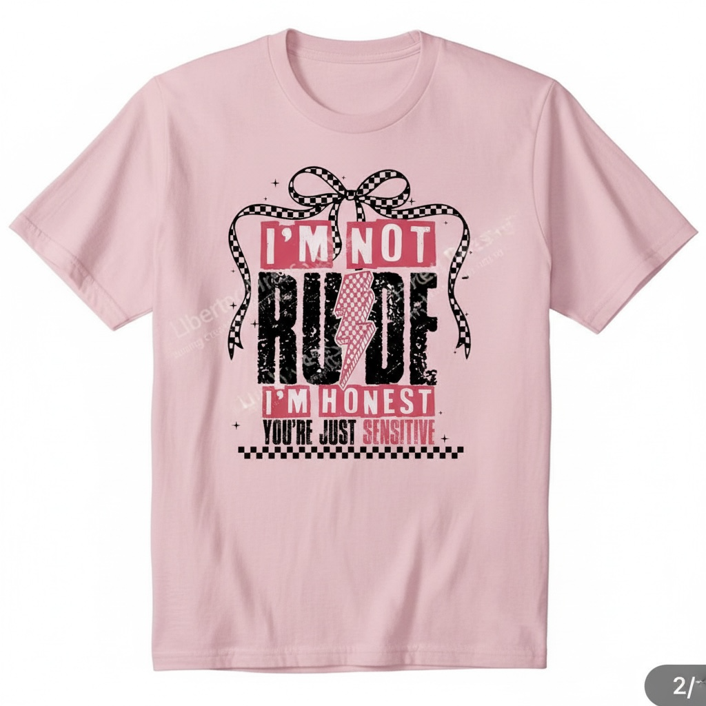 "I'M NOT RUDE" T-SHIRT