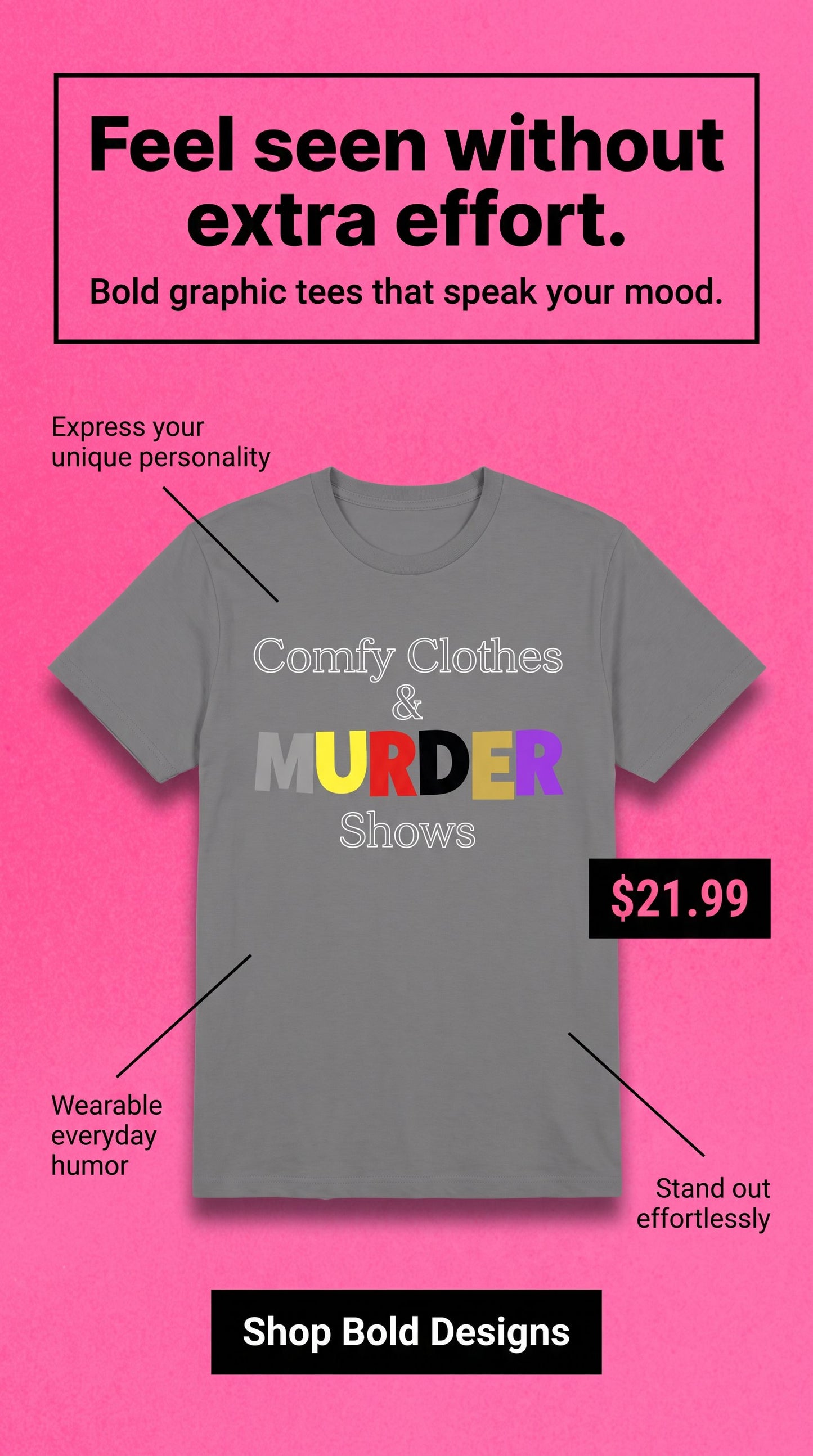 COMFY CLOTHES AND MURDER SHOWS